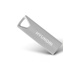 Hyundai Bravo Deluxe 16GB High Speed Fast USB 2.0 Flash Memory Drive Thumb Drive Metal, Silver