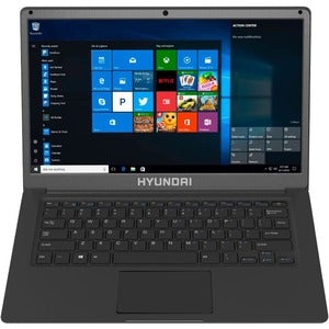 Laptop Hyundai HyBook, 14.1" Celeron, 4GB RAM, 64GB, Ranura para HDD SATA expandible de 2.5 ", Windows 10 Home S - Gris Espacial